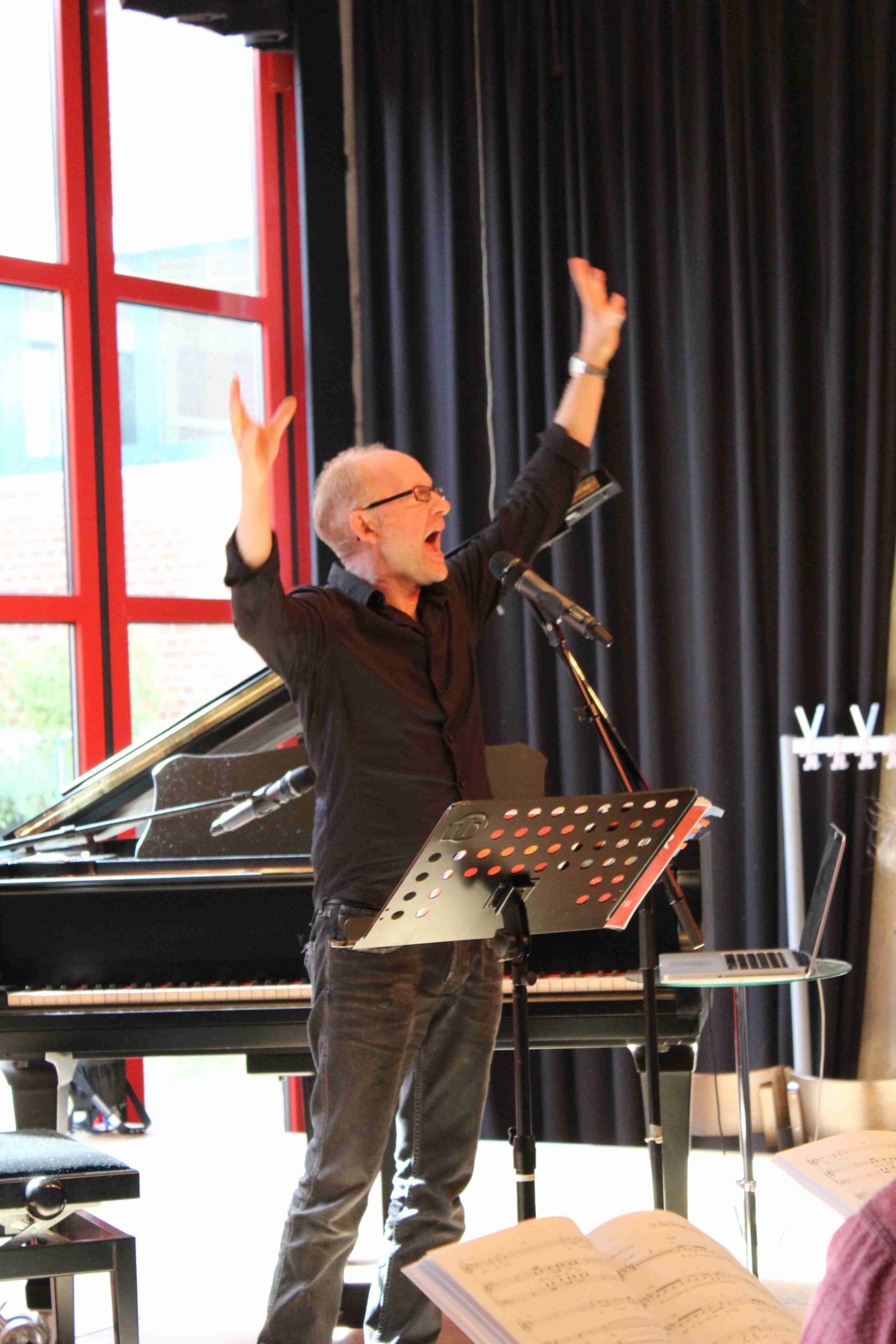 Dieter Falk bei der Chorleiterschulung in Düsseldorf